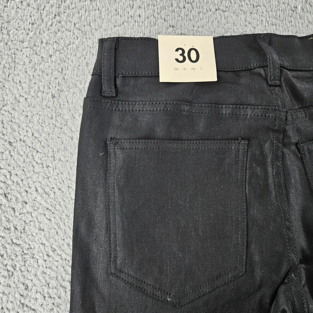 Mnml Jeans Mens 30‎ Black X186 Stretch Moto Denim Streetwear Grunge Punk Rock